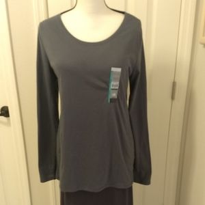 🌷‼️5/$20 NOBO NO BOUNDARIES Gray SEMI-FITTED Long Sleeve XL